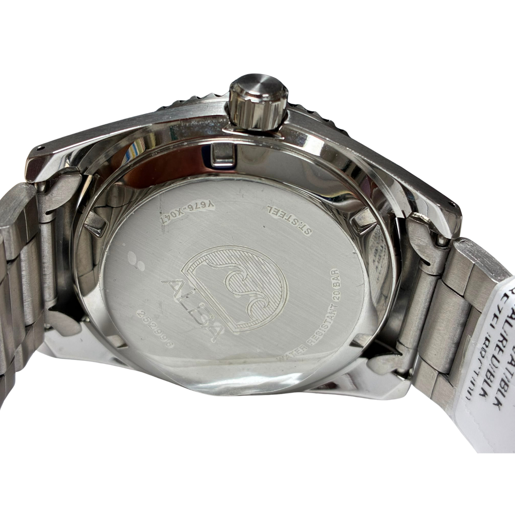 ALBA Al4293X1 Stainless Steel Analog Black Dial Mens Watch