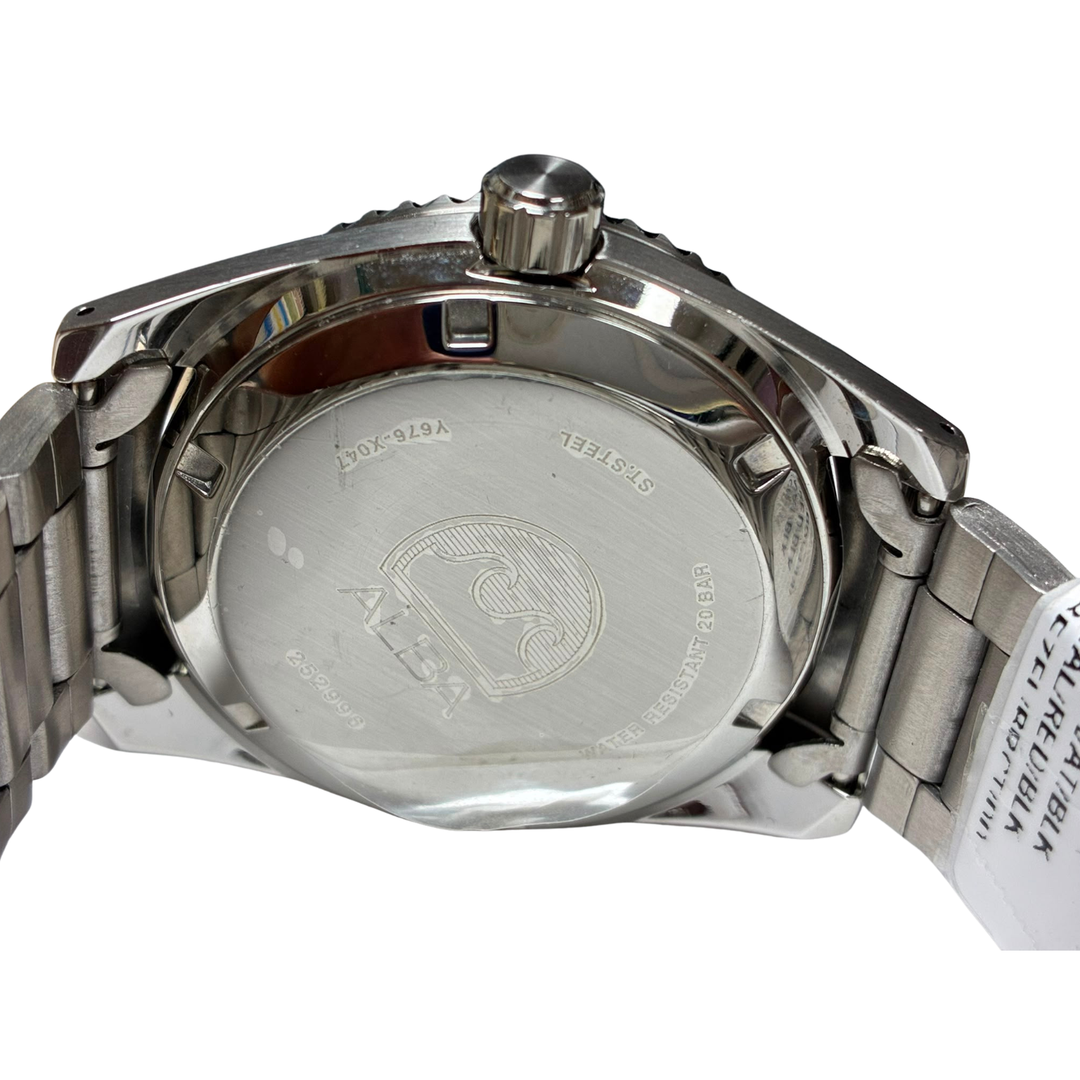 ALBA Al4293X1 Stainless Steel Analog Black Dial Mens Watch