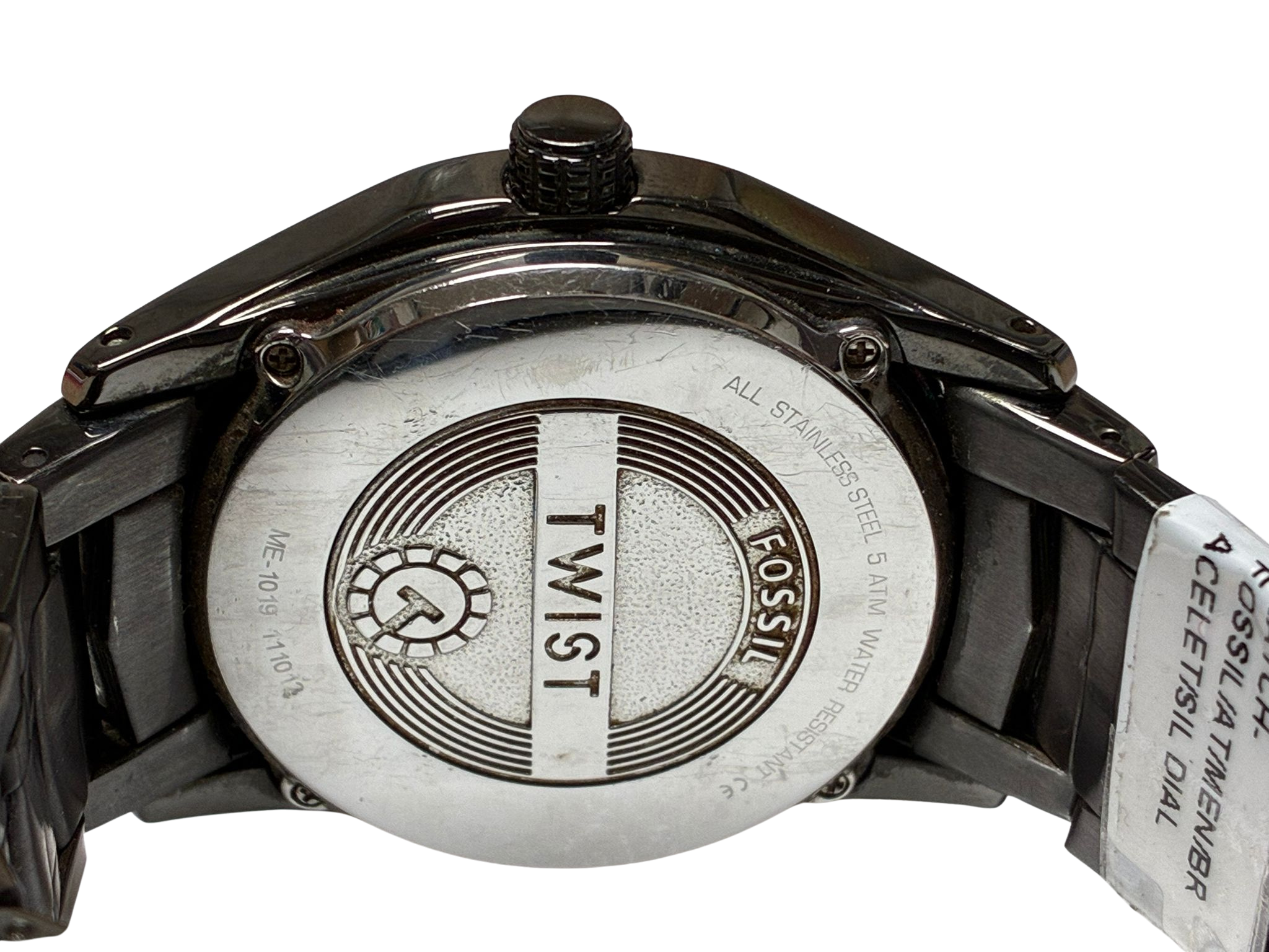 Fossil Twist Automatic Watch ME1019 Stainless Steel Anthracite GreyBand