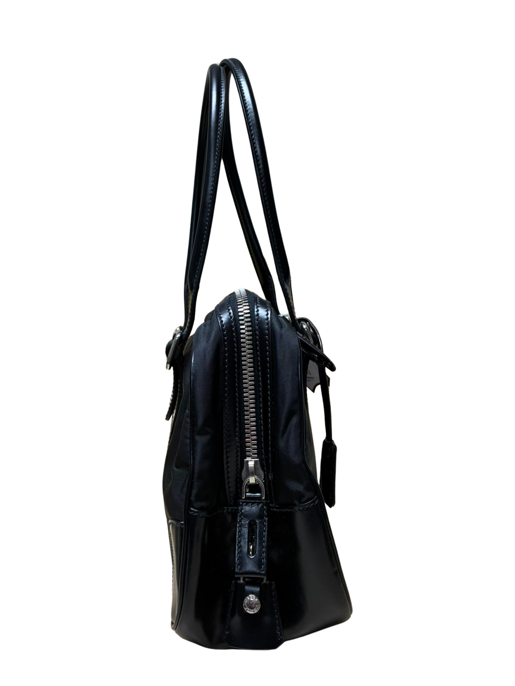 Prada Tessuto Nylon Bauletto Handbag