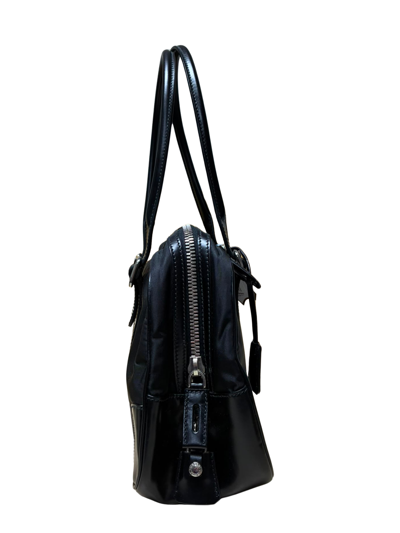 Prada Tessuto Nylon Bauletto Handbag