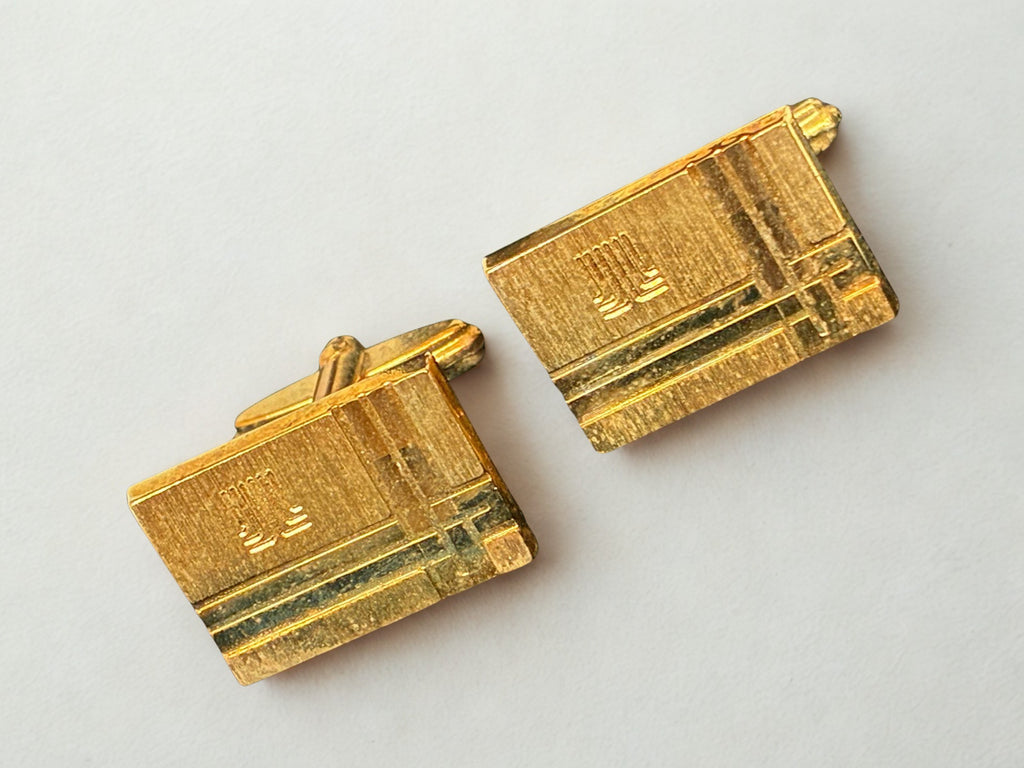 Vintage Lanvin Gold Plated Cufflinks