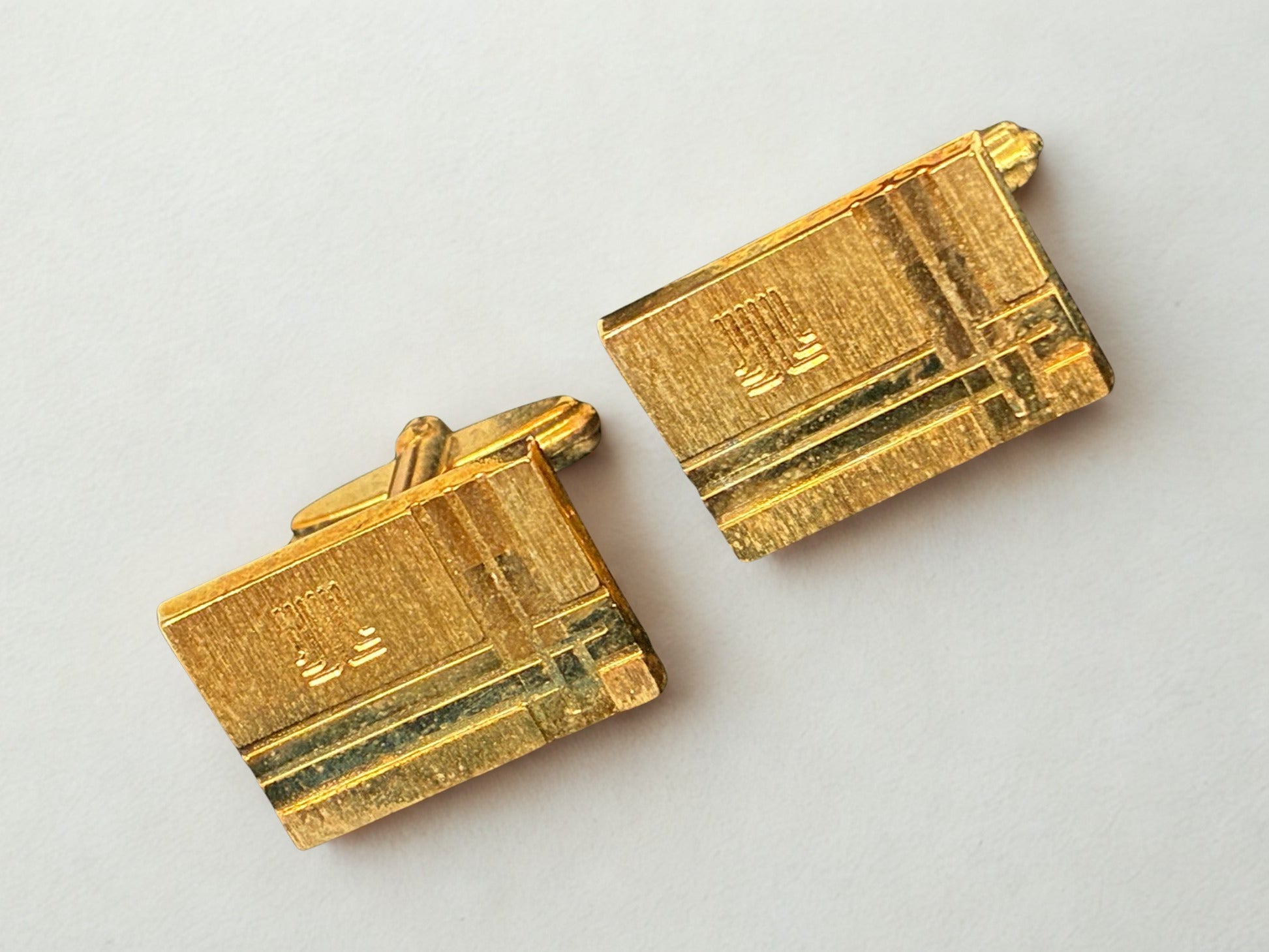 Vintage Lanvin Gold Plated Cufflinks