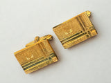 Vintage Lanvin Gold Plated Cufflinks