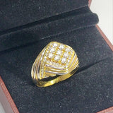 850YG D9 Men's Diamond Ring