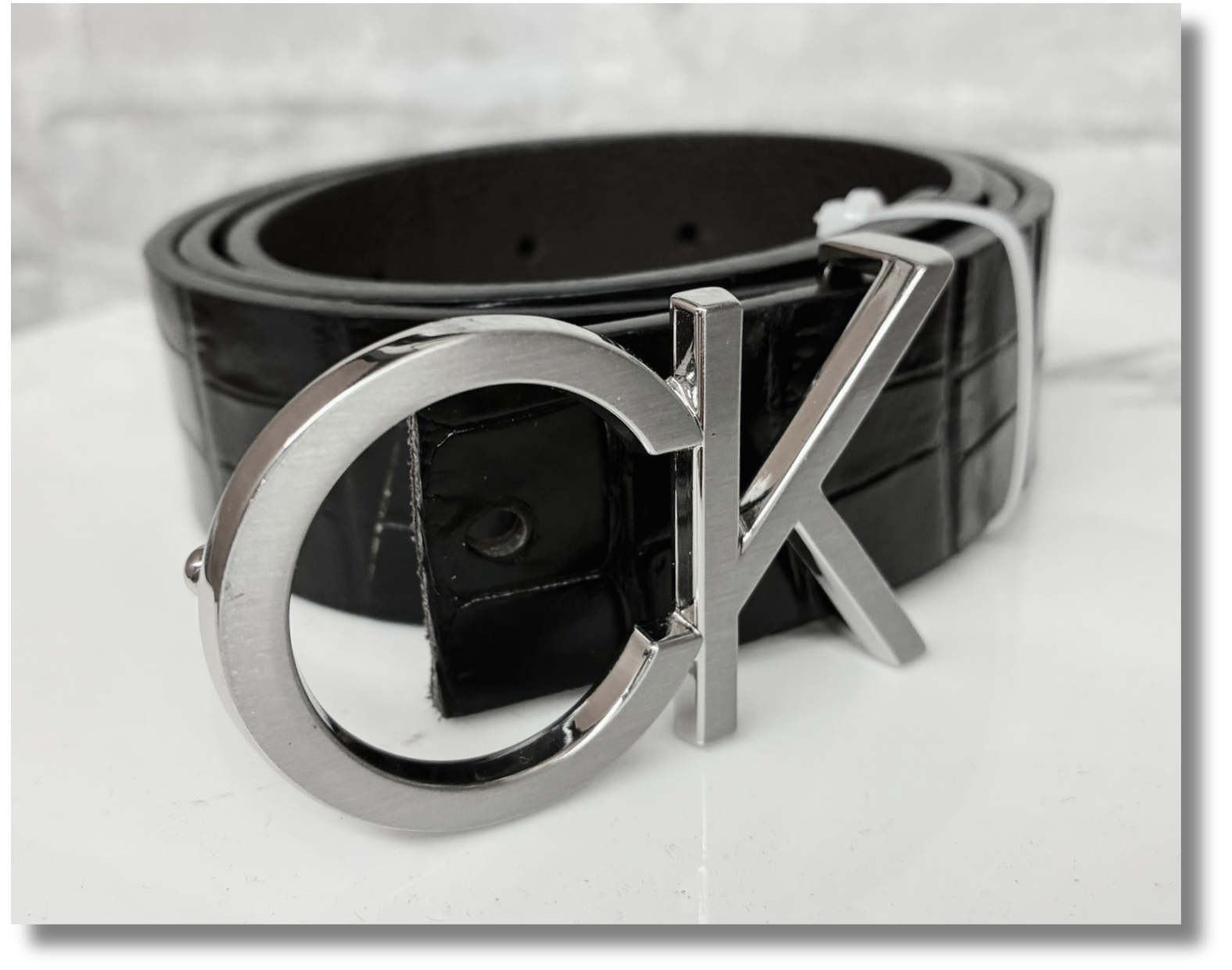 Calvin Klein Monogram Logo Belt Main image