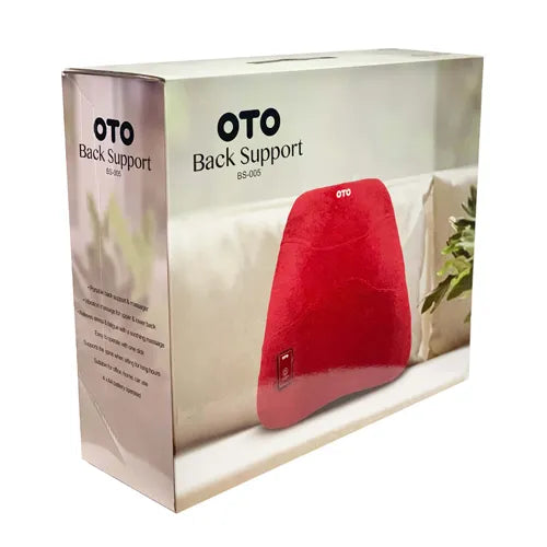 OTO Back Support BS-005 Back Massager Support Vibration Massage Elastic Velcro Buckle Strap From Home