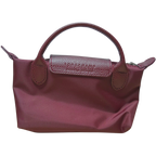 Longchamp Le Pliage One Pouch With Handle Burgundy