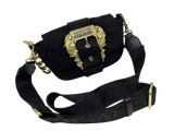 Versace Jeans Couture Shoulder Flip Small Black Fabric