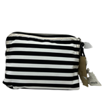 Burberry Cosmetic Bag Nylon BlackWhite Stripe