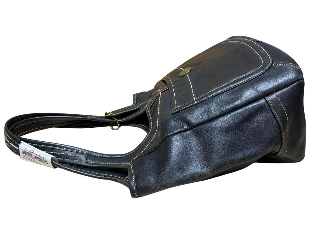 Vintage Coach Legacy Ergo Leather Tote Bag Black