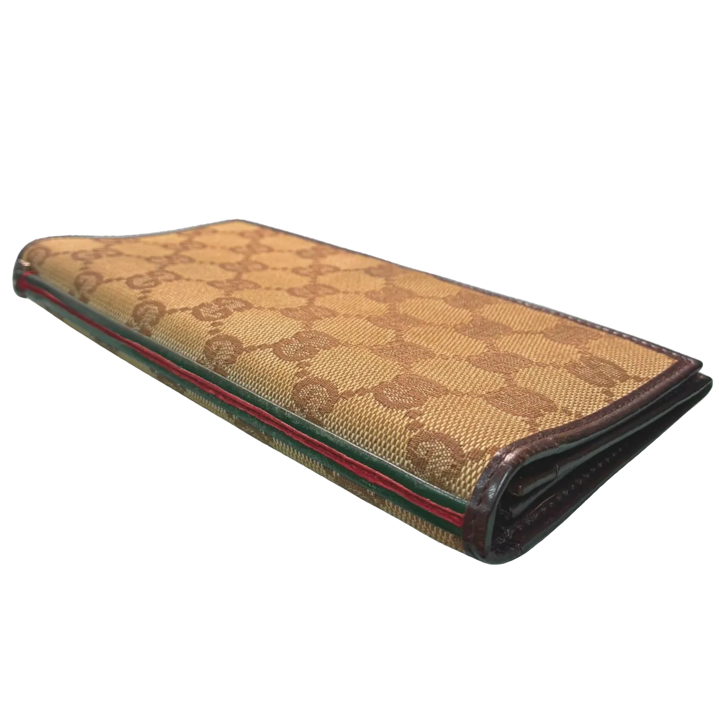 Gucci Brown GG Monogram Canvas Long Wallet