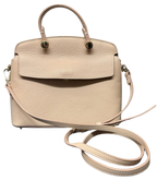 Furla Beige Leather Small My Piper Top Handle Bag