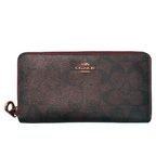 Coach C4452 Long Zip Around Wallet Signature Canvas