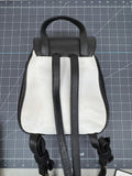 Paloma Picasso Leather Black and White Small Back Pack