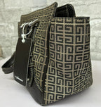 Vintage Givenchy 4G Monogram Canvas And Leather Handbag
