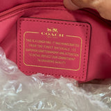 Coach Floral Poppy Design Pink Leather Bag