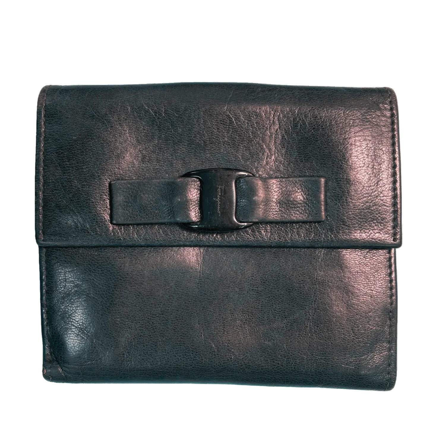 Salvatore Ferragamo Leather BiFold Wallet Black