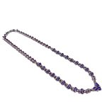 K14WG Pear Shaped Tanzanite And Diamonds Necklace 15.27G
