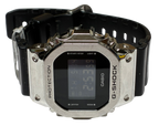 Casio GShock GM5600 Metal Bezel Silver Black Watch