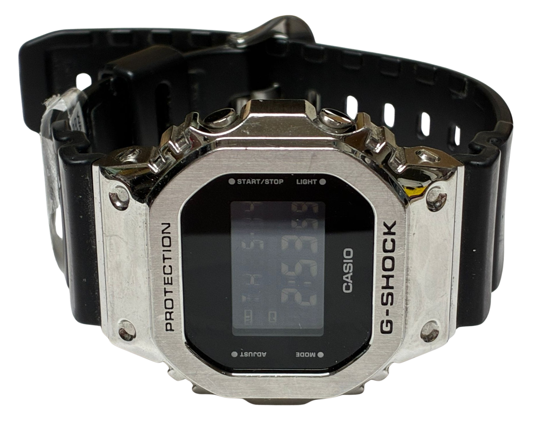 Casio GShock GM5600 Metal Bezel Silver Black Watch