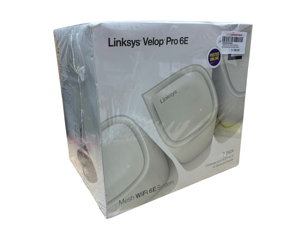 Linksys Velop Pro WiFi 6E Mesh System 3 Pack
