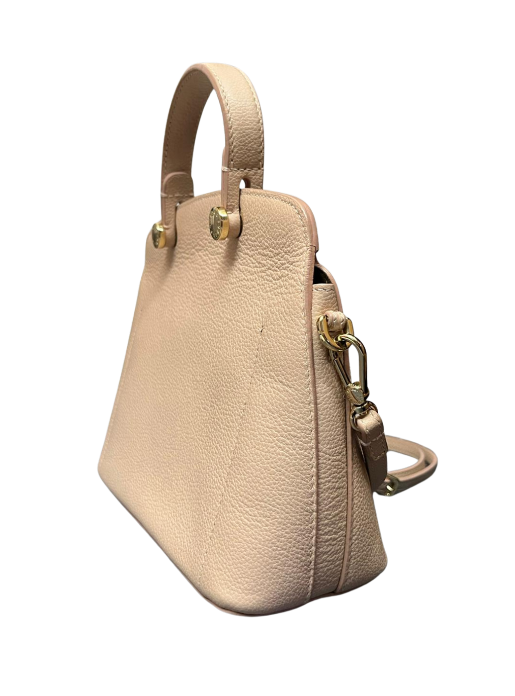 Furla Beige Leather Small My Piper Top Handle Bag