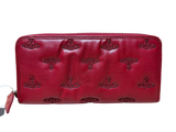 Vivienne Westwood Red Embossed Orb Long Wallet