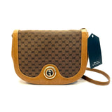 Gucci Vintage Brown Leather Shoulder Bag