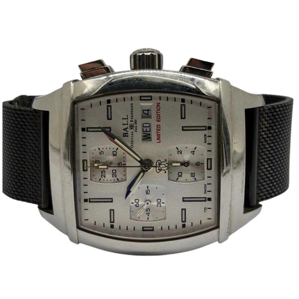 Ball Conductor Chronograph Limited Edition Automatic White Dial Watch CM1068D