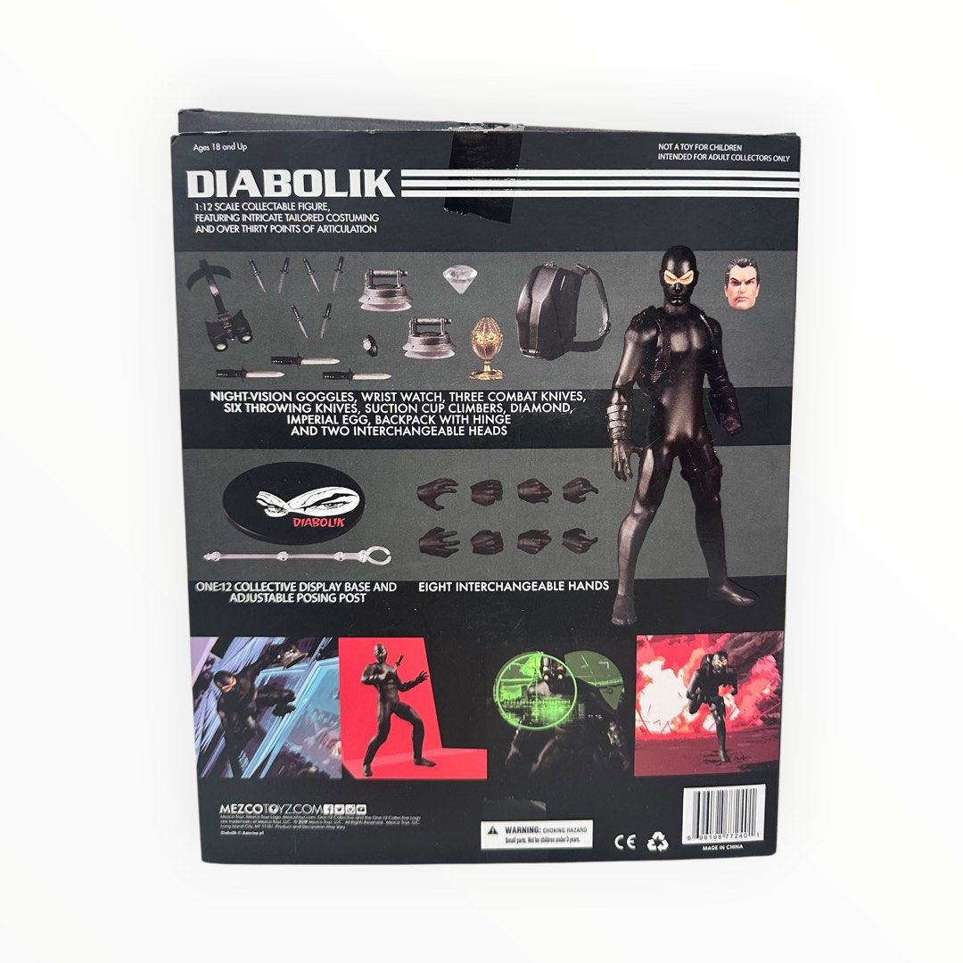 Mezco Toyz One: 12 Collective: Diabolik Action Figure