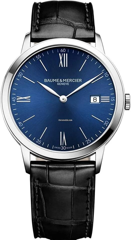 Baume & Mercier Classima MOA10324 40mm Quartz Blue Dial Watch