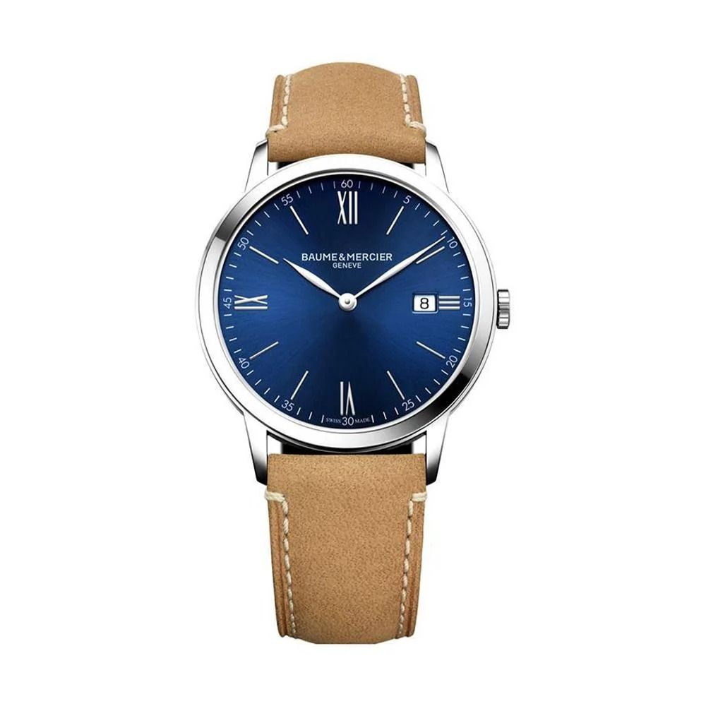 Baume & Mercier Classima MOA10385 40mm Quartz Blue Dial Watch