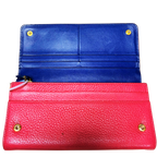 Prada Vitello Grain BiColor Continental Long Wallet