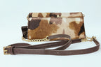 Michael Kors Jet Set Travel Camouflage Calf Hair Chain Wallet