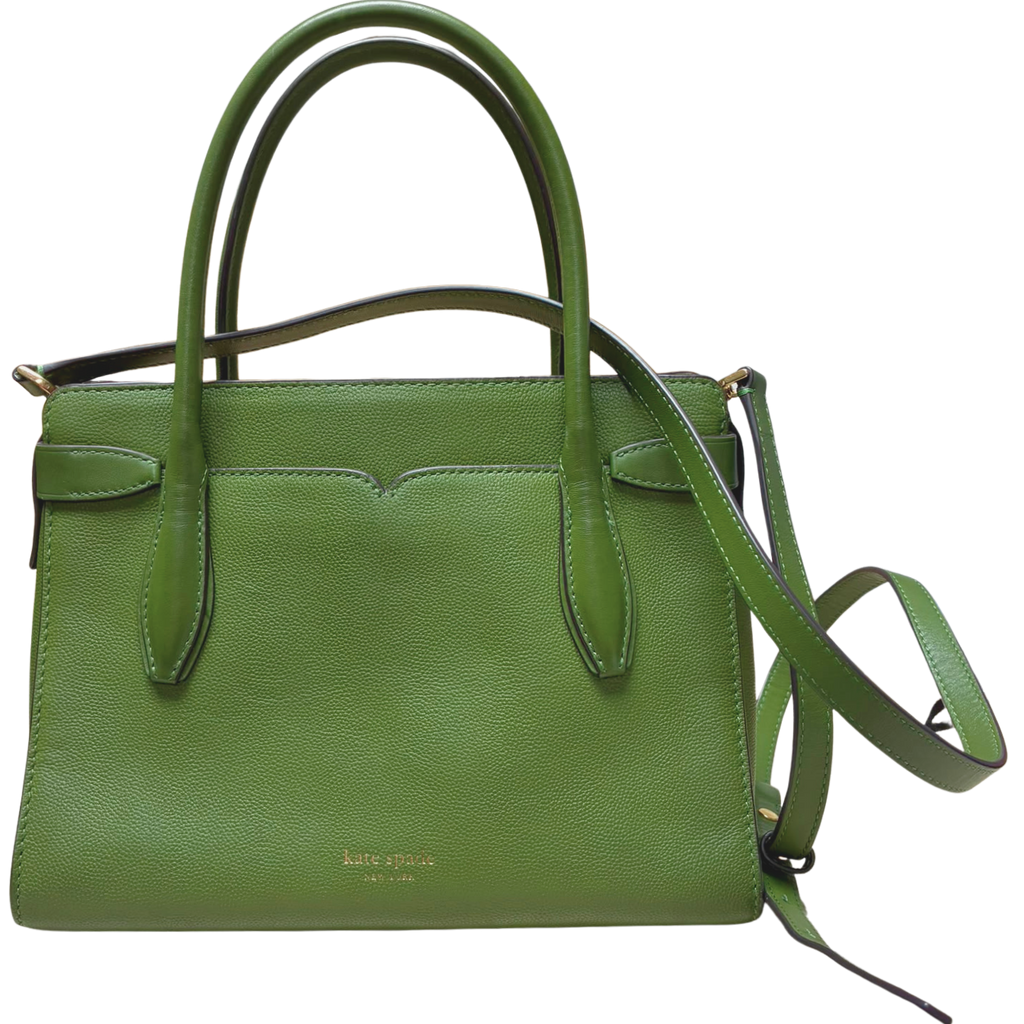 Kate Spade New York Toujours Medium Satchel Lichen Green Pebble Grain Leather