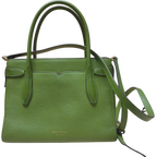 Kate Spade New York Toujours Medium Satchel Lichen Green Pebble Grain Leather