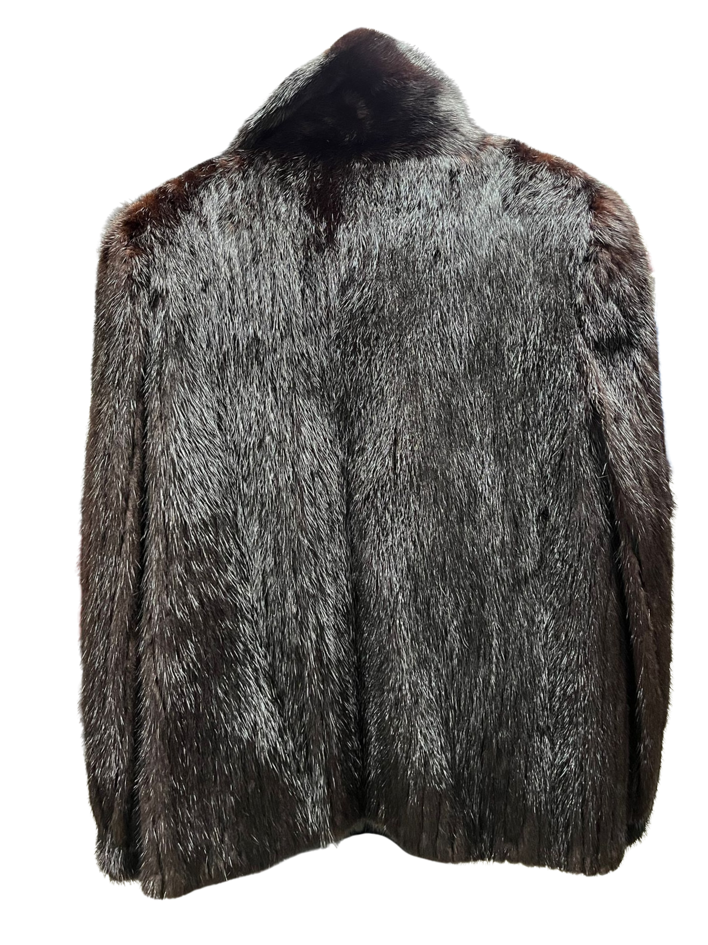 M&J Leather And Fur Black Mink Fur Coat Size 11 Secondary image