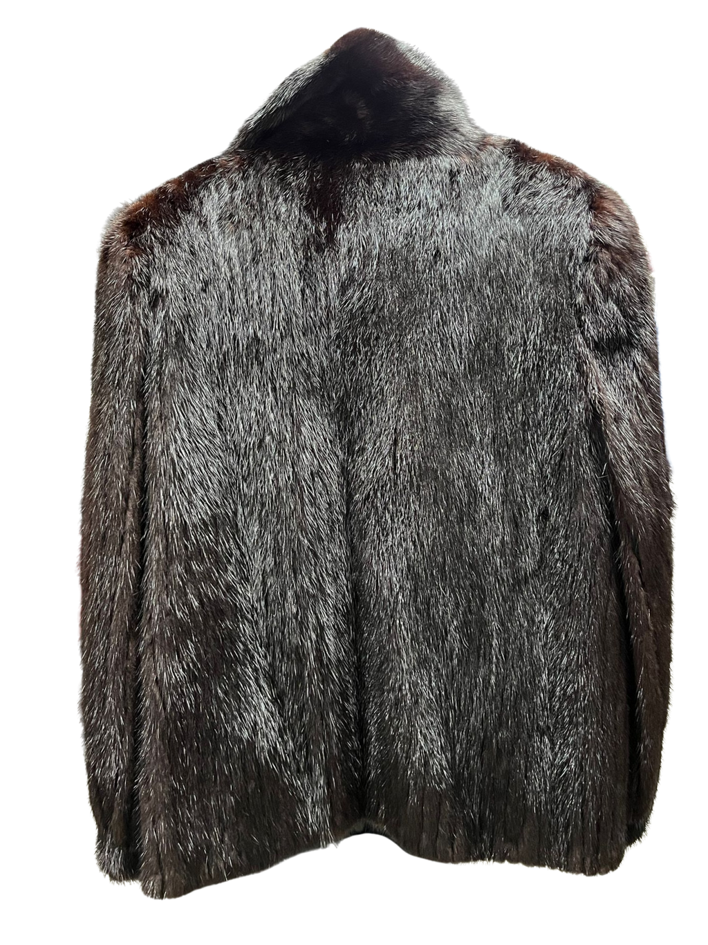 M&J Leather And Fur Black Mink Fur Coat Size 11