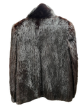 M&J Leather And Fur Black Mink Fur Coat Size 11
