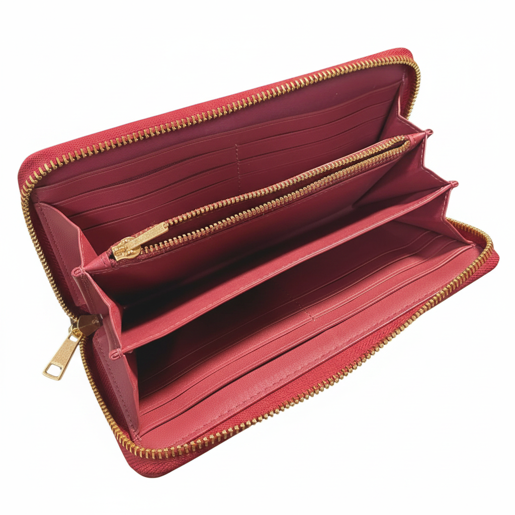 Coach C4452 Long Zip Around Wallet Signature Canvas