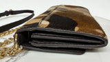 Michael Kors Jet Set Travel Camouflage Calf Hair Chain Wallet