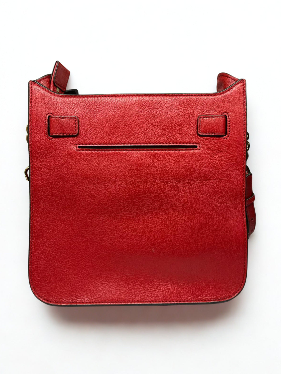 Michael Kors Hamilton Medium Leather Messenger Bag Burnt Red Secondary image