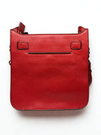 Michael Kors Hamilton Medium Leather Messenger Bag Burnt Red
