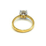 18KYG 1.63cts Round Brilliant Lab Grown Diamond Ring
