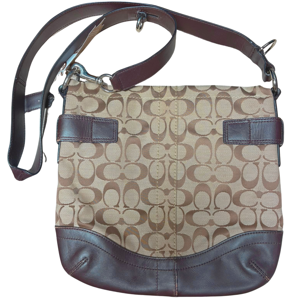 Coach F17088 Signature Buckle Shoulder Bag