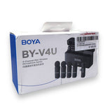 Boya BY-V4U V Microphone 4-channel Mini Wireless Microphone