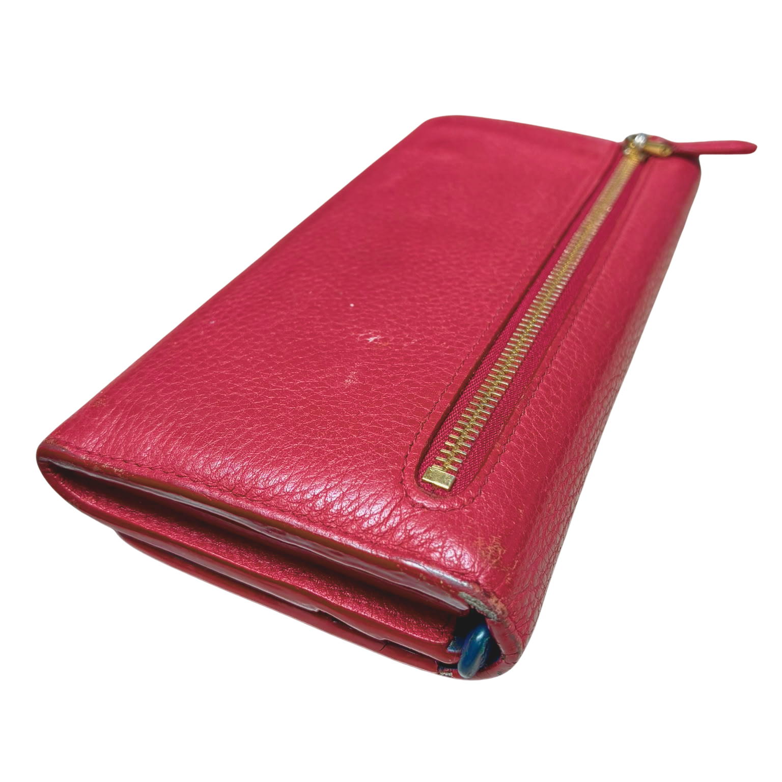 Prada Vitello Grain BiColor Continental Long Wallet