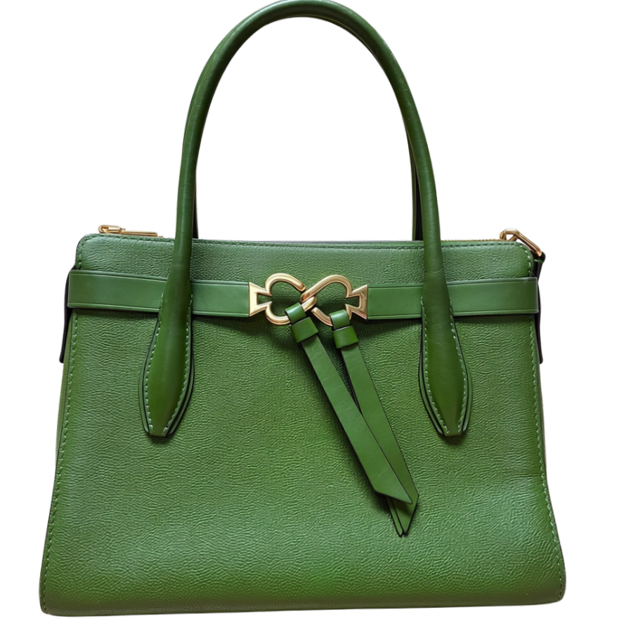 Kate Spade New York Toujours Medium Satchel Lichen Green Pebble Grain Leather