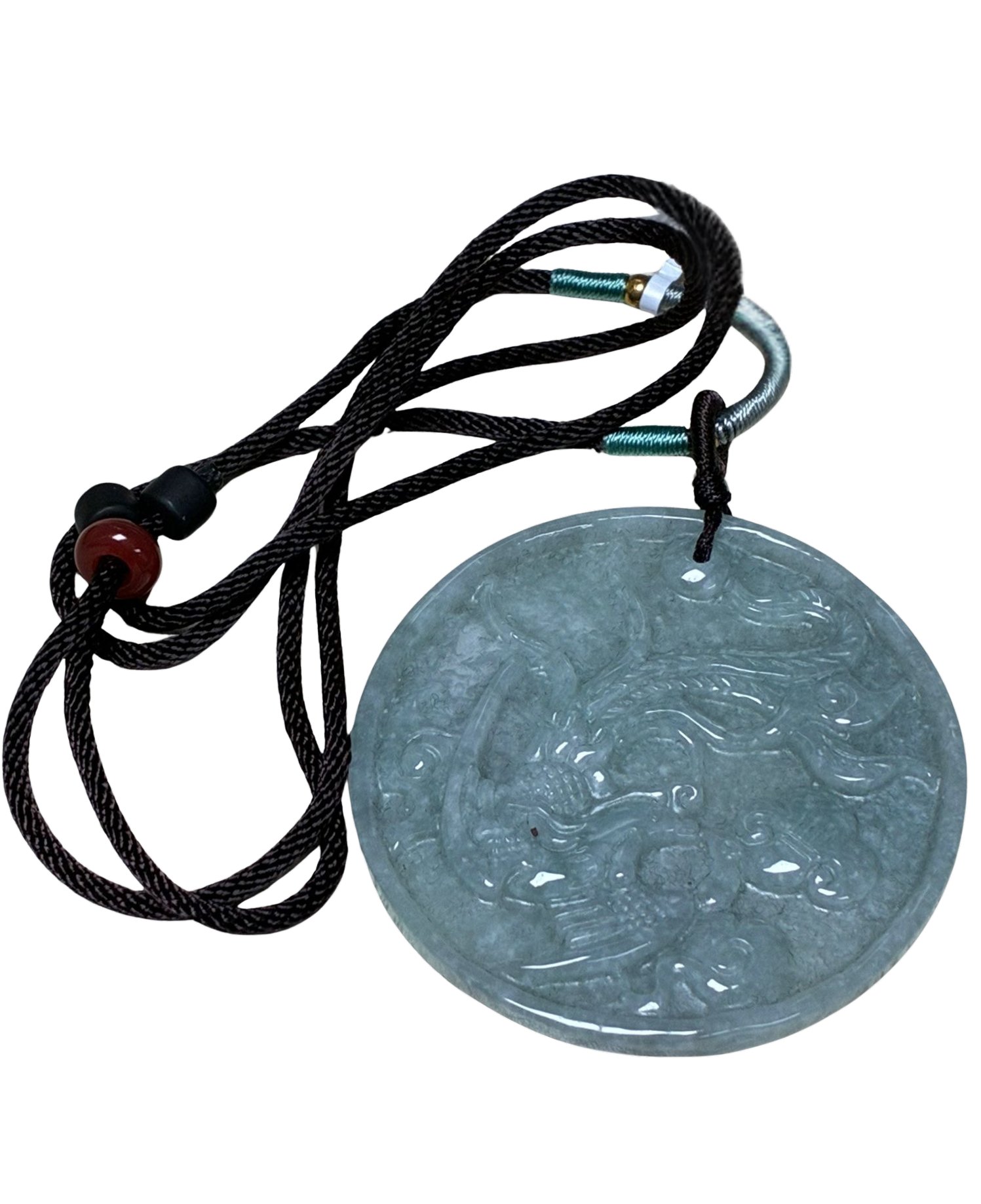 Jade Like Dragon Jade Pendant With Adjustable Cord Necklace Main image
